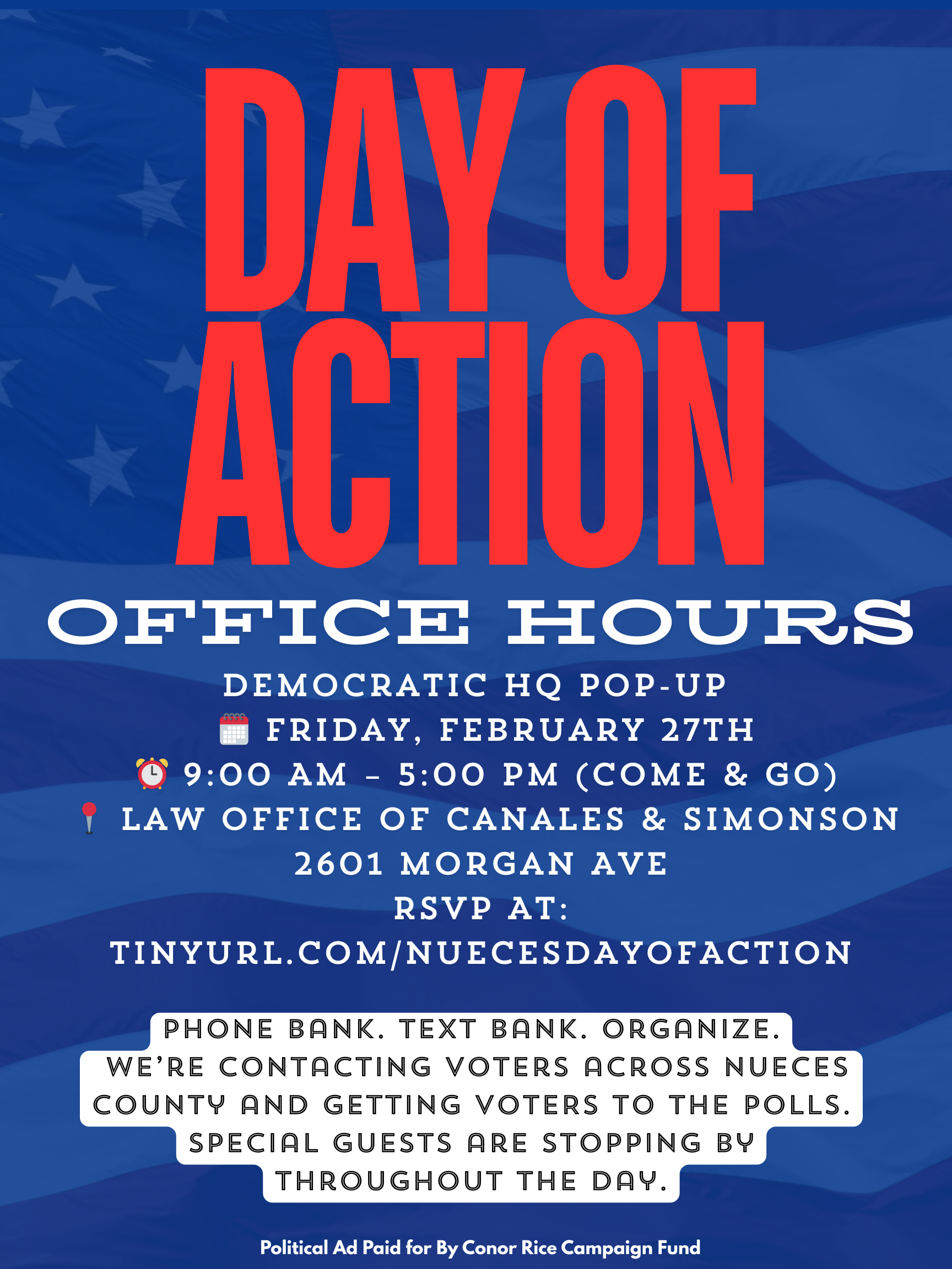 Nueces County Day of Action Feb 27 2026