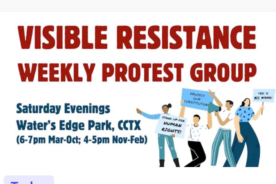 Weekly Visible Resistance Protest Group in Corpus Christi Texas