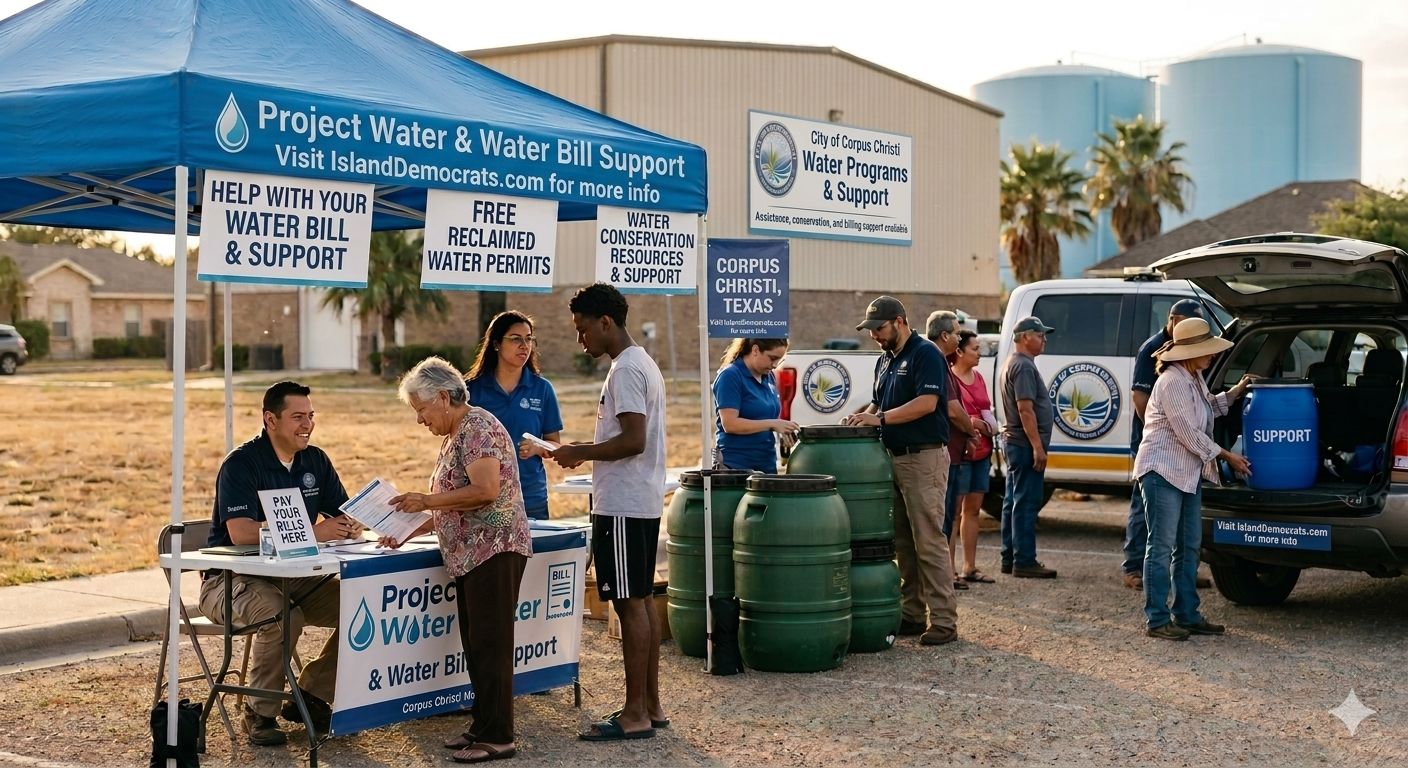 💧 Corpus Christi: We’re here to help. With Stage 3 drought restrictions in place, we want to make sure every resident has the tools to save water and manage costs. From FREE reclaimed water for your yard to bill assistance through Project One Water, there are resources available for you right now. 📍 Visit us at corpuschristitx.gov or call 3-1-1 to learn more. #CorpusChristi #CCTX #Stage3Restrictions #SaveWaterCCTX #CorpusChristiWater #CoastalBend #WaterConservation